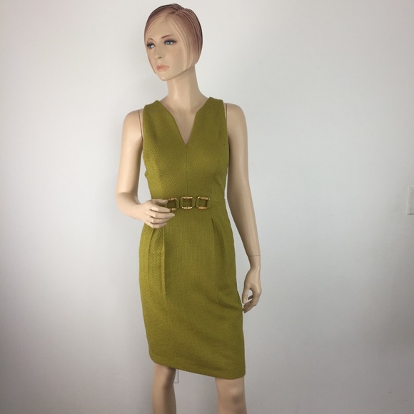 Milly of New York Dresses & Skirts - Milly Of New York Green Apple Boucle Sheath Dress